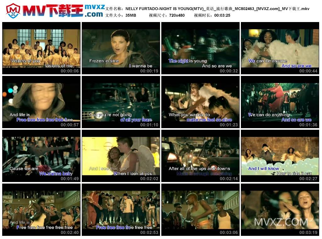 NELLY FURTADO-NIGHT IS YOUNG(MTV)_英语_流行歌曲_MC802463